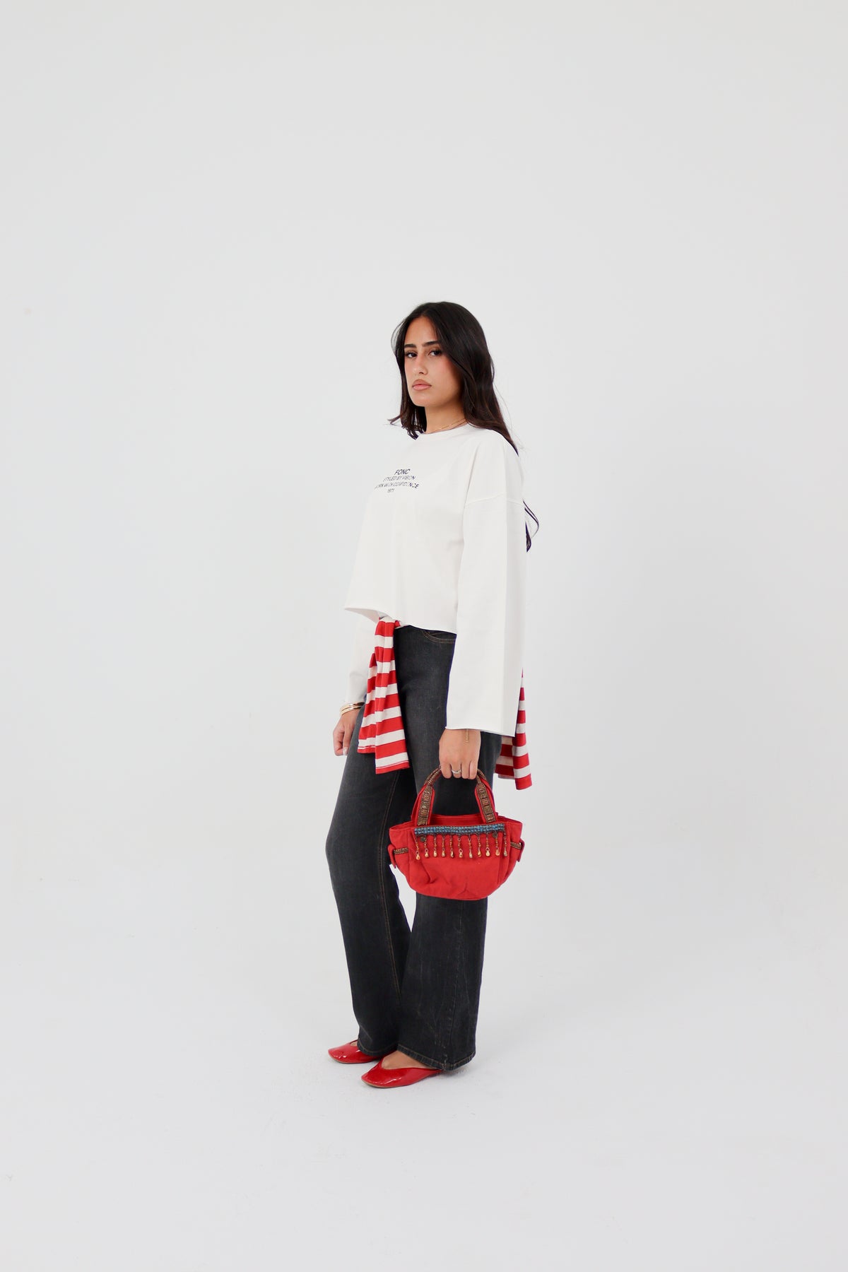 IVORY FONC SIGNATURE TEE
